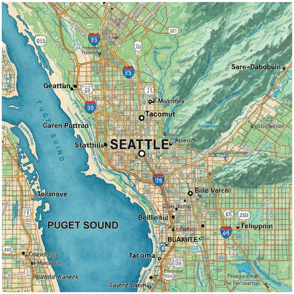 Puget Sound service area map